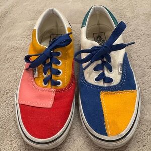 Vans  Colorful Men’s Patchwork Sneakers  Size 5.5